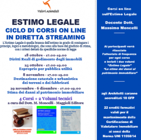 CICLO CORSI ON LINE SULL'ESTIMO LEGALE - F & C